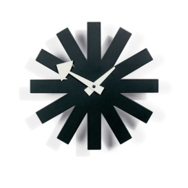 Vitra Asterisk Black Wall Clock - Heal's UK Furniture