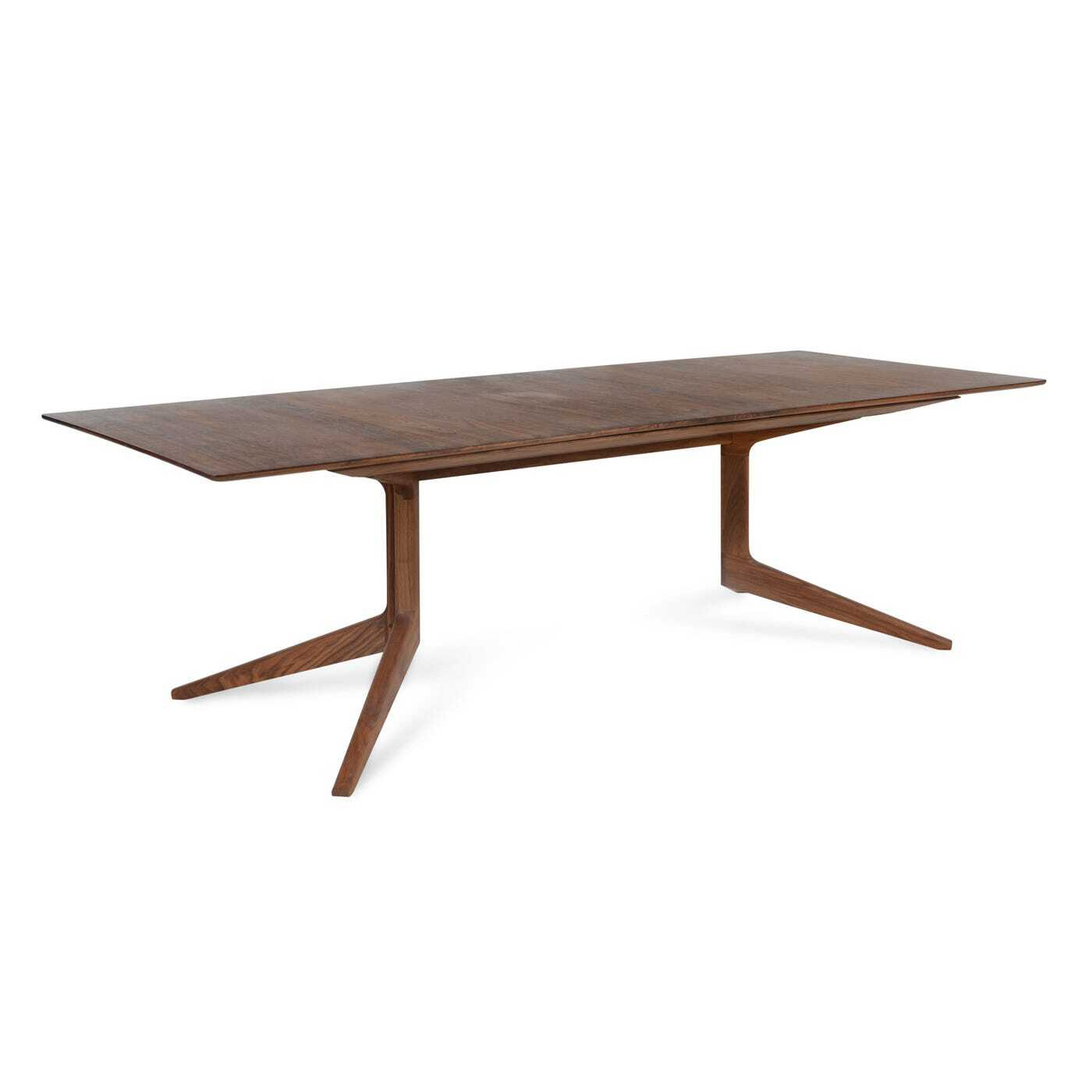 Light Extending Dining Table Walnut