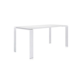 Kartell Four Dining Table 4-6 Lrg Seater 82 White Top White Legs