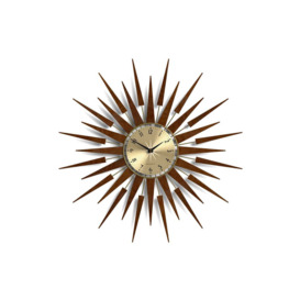 Newgate Pluto Starburst Gold Wall Clock