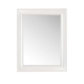 Kartell Francois Ghost Small Rectangular White Mirror