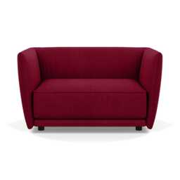Heal's Valley Loveseat St Moritz Red Walnut Stain Feet - thumbnail 1