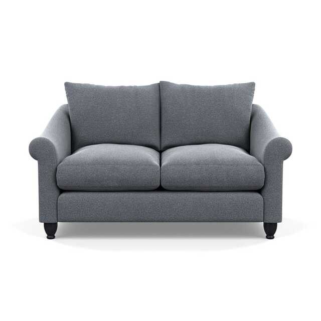 Heal's Devon 2 Seater Sofa Boucle Steel Black Feet - image 1