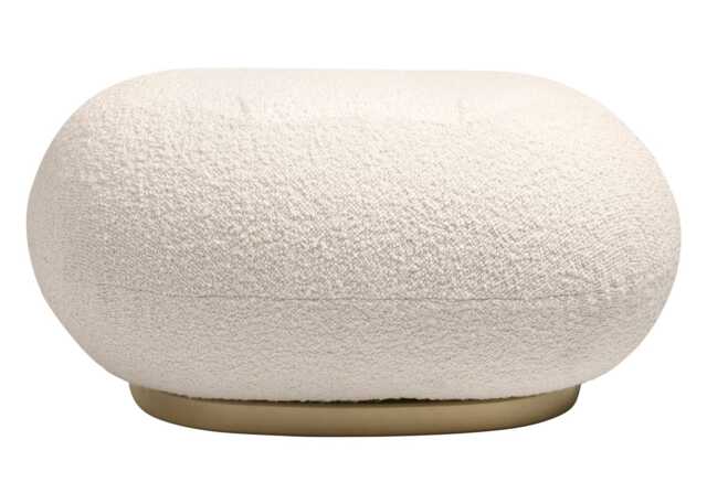 Gubi Pacha Ottoman with Pearl Gold Base
