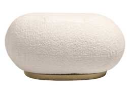 Gubi Pacha Ottoman with Pearl Gold Base