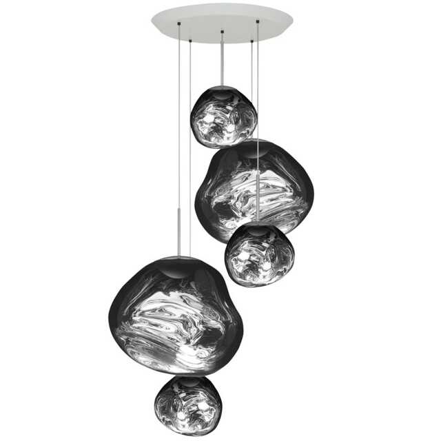 Tom Dixon Melt LED Large Round Pendant System Chrome - image 1
