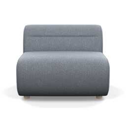 Heal's Lilli Large Single Module Chunky Boucle Steel Natural Beech Feet