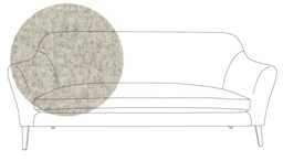 Heal's Wallis 4 Seater Sofa Melton Wool Limestone Natural Feet
