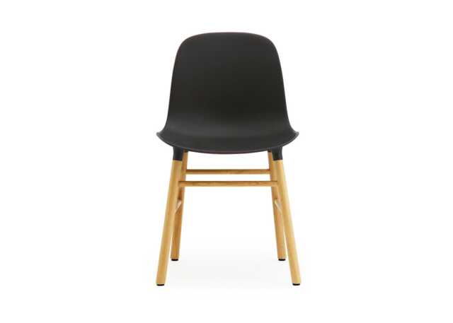Normann Copenhagen Form Chair Black Shell Oak Legs - image 1