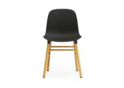 Normann Copenhagen Form Chair Black Shell Oak Legs - thumbnail 1