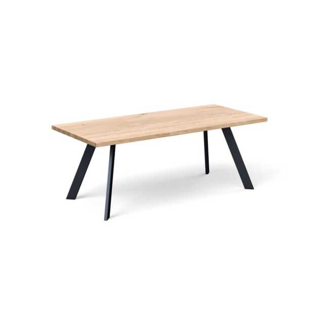 Heal's Madrid Table 240x90cm White Oak Straight Edge Filled