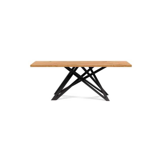 Heal's Vienna Dining Table 200x90cm Natural Oiled Oak Straight Edge Not Filled