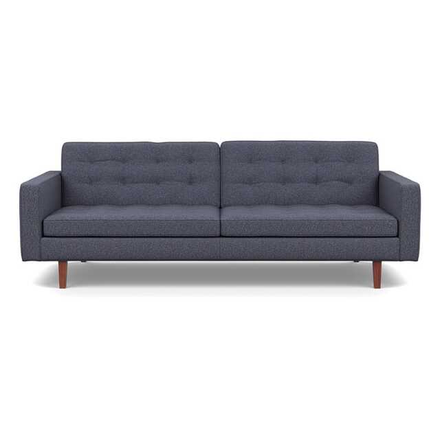 Heal's Hepburn 4 Seater Loop Boucle Navy Walnut - image 1
