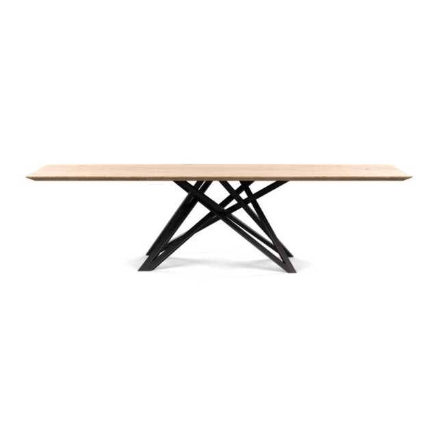Heal's Vienna Dining Table 280x100cm White Oiled Oak Chamfered Edge Not Filled
