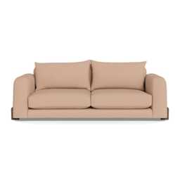 Heal's Nuvola 4 Seater Sofa Capelo Linen-Cotton Rosedale Walnut Stained Feet