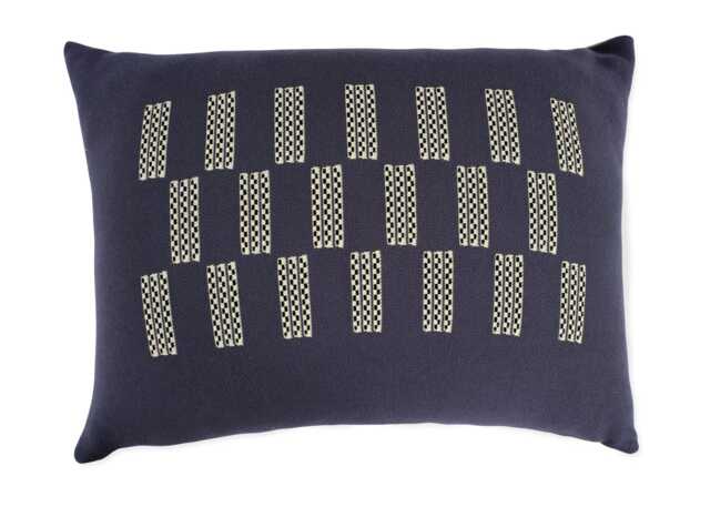 Ambar Exclusive Embossed Cord Cushion Slate