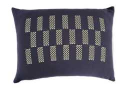 Ambar Exclusive Embossed Cord Cushion Slate