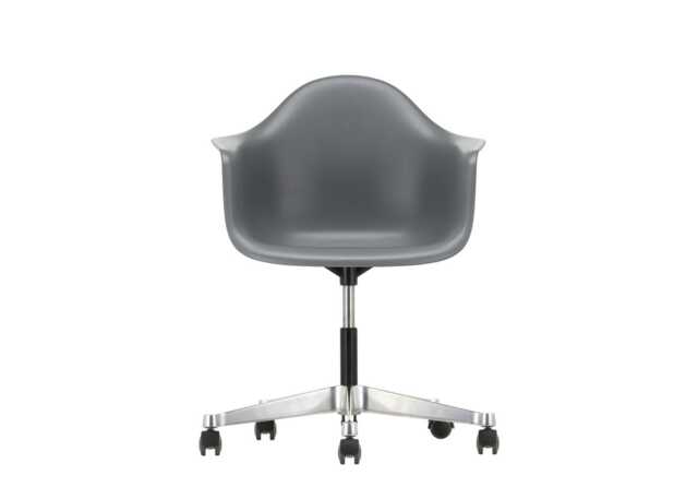 Eames PACC Armchair New Height Vitra Granite Grey Alumimium Base Hard Floor Castors - image 1