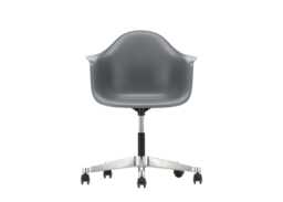 Eames PACC Armchair New Height Vitra Granite Grey Alumimium Base Hard Floor Castors