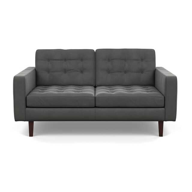 Heal's Hepburn 2 Seater Nobilis Velvet Dolphin Wenge
