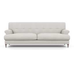 Scp Oscar 3 Seater Formal Sofa Capelo Linen-Cotton Sea Salt Walnut Feet