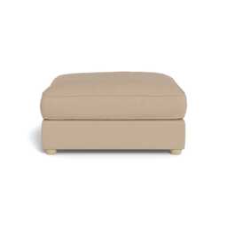 Heal's Tailor Footstool Capelo Linen-Cotton Bamboo Natural Beech Feet