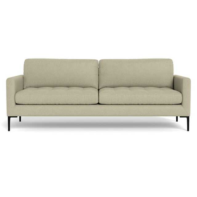 Heal's Eton 4 Seater Sofa Cotton Grain Black Feet