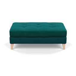 Heal's Mistral Footstool Brushed Cotton Pine Natural Feet