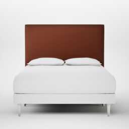 Heal's Newman Headboard Lift Storage King Smart Cotton Linen Rust