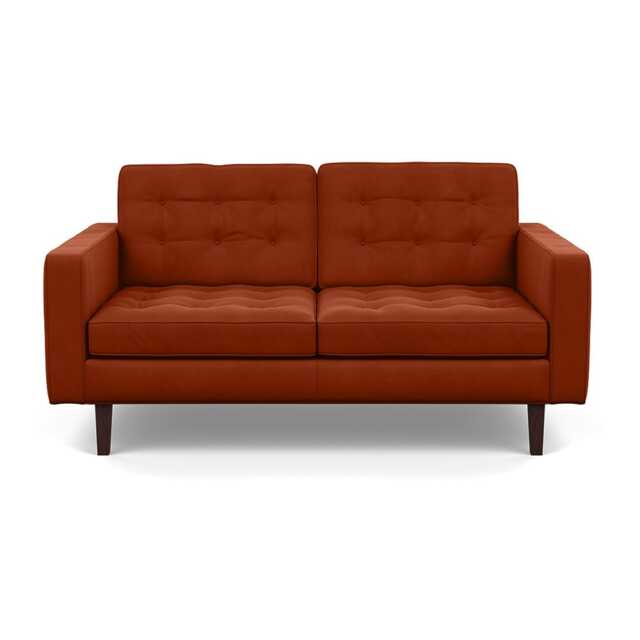 Heal's Hepburn 2 Seater Nobilis Velvet Rust Wenge