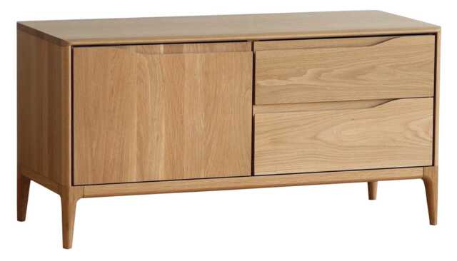 Ercol Romana IR Small AV Unit Dead Matt Oak