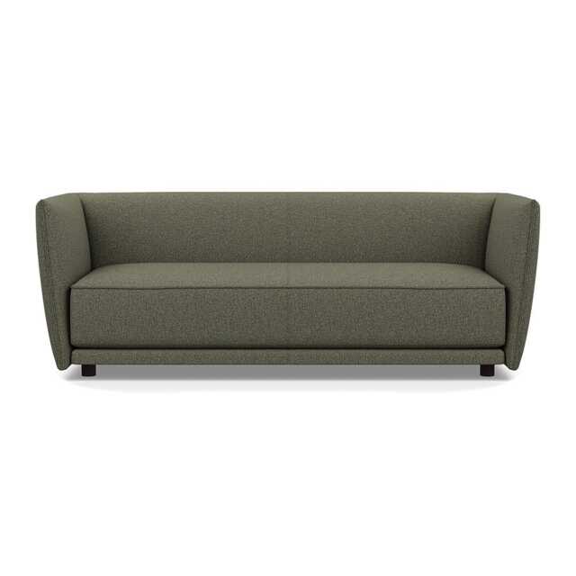 Heal's Valley 3 Seater Sofa Loop Boucle Forest Walnut Stain Feet - image 1