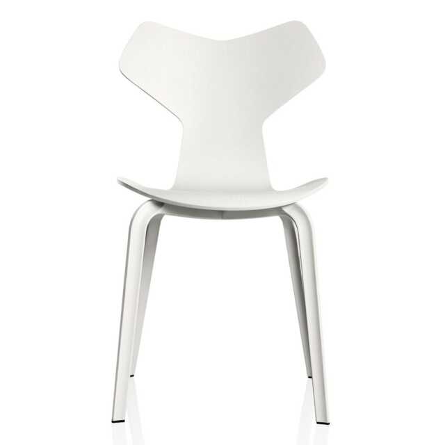 Fritz Hansen Grand Prix Side Chair 4130 White Ash 105 Wood Legs - image 1