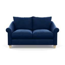 Heal's Devon 2 Seater Sofa Velvet Midnight Natural Feet - thumbnail 1