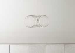 Normann Copenhagen Coil Pendant Light Silver 90cm - thumbnail 2