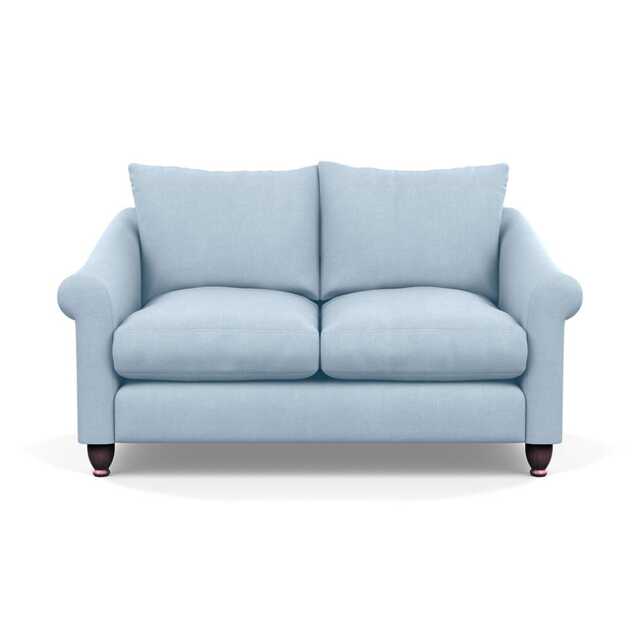Heal's Devon 2 Seater Sofa Capelo Linen-Cotton Sea Shanty Walnut Stained Feet - image 1