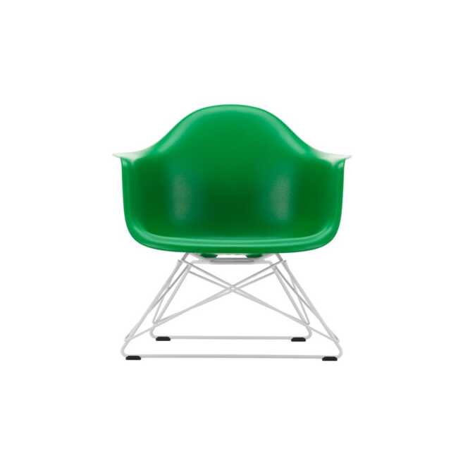 Vitra Eames LAR Chair Green White Powder Coated Wire Base With Cross Struts