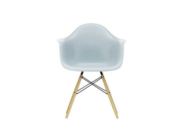 Vitra Eames DAW Armchair New Height Ice Grey Ash Honey Base - image 1