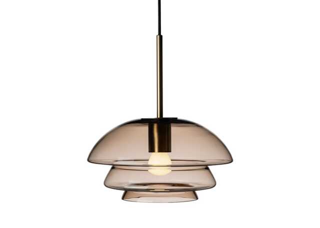 Hadeland Glassverk Archive 4006 Pendant Light Cocoa Brass