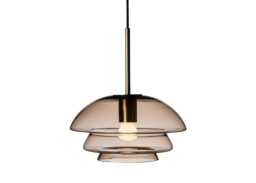 Hadeland Glassverk Archive 4006 Pendant Light Cocoa Brass