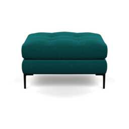 Heal's Eton Footstool Brushed Cotton Pine Black Feet