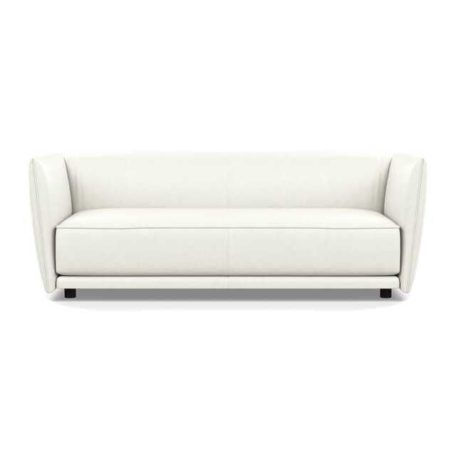 Heal's Valley 3 Seater Sofa Linea White Walnut Stain Feet - image 1