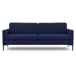 Heal's Eton 4 Seater Sofa Melton Wool New Navy Black Feet