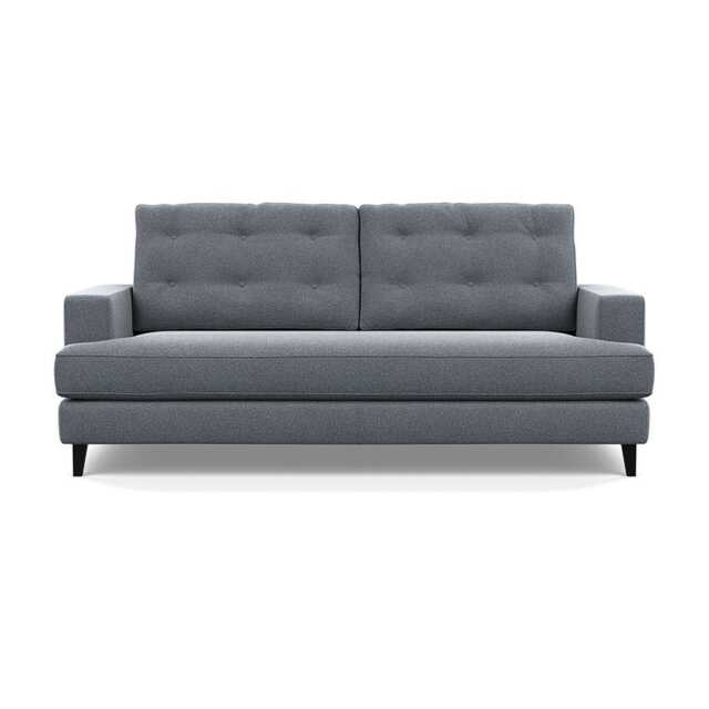 Heal's Mistral 3 Seater Sofa Textured Boucle Steel Black Feet