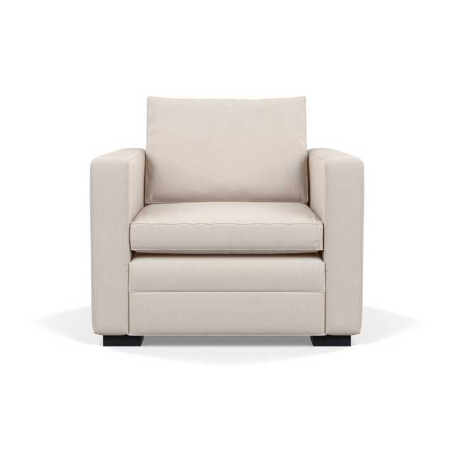 Heal's Palermo Armchair Siena Cotton Natural Black Feet - image 1