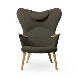 Carl Hansen & Son CH78 Lounge Chair with head rest, Oak/Fiord 0961 - thumbnail 1