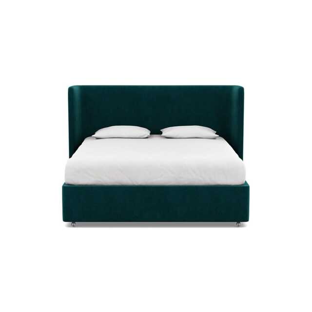 Heal's Deep Divan Super King Smart Luxe Velvet Ocean 2 Footend & 2 Continental