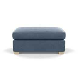 Heal's Torino Footstool Capelo Linen-Cotton Mineral Natural Feet - thumbnail 2