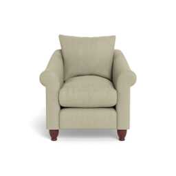Heal's Devon Armchair Cotton Grain Walnut Stained Feet