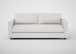 Heal's Nimbus 4 Seater Sofa Capelo Linen-Cotton Sea Salt Black Feet